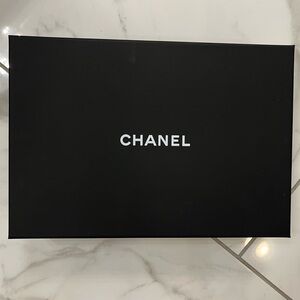 Authentic CHANEL Black Box with White Logo